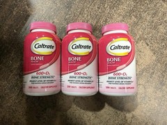 3-pack Caltrate Bone Health 600 + D3 Bone Strength Calcium 200ct (07/2026)