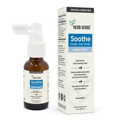 Herb Sense Throat Comfort Spray | Cooling & Soothing with Slippery Elm, Echin…