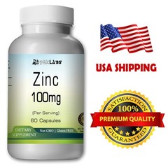 Zinc 100 mg 60 Capsules Support Immume System