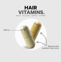 EXP:11/18/2028 CODEAGE Hair Vitamins 120 Capsules w/Biotin, Collagen & Keratin