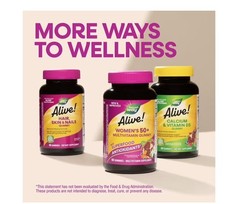 2 PACK Nature’S Way Alive! Women’S 50+ Gummy Multivitamins,Essential Vitamins