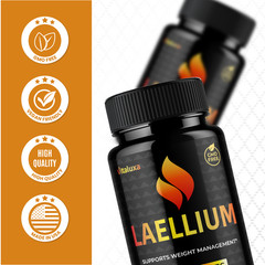 (2 Pack) Laellium for Weight loss, Advanced Fat Burning Capsules (120 Capsules)