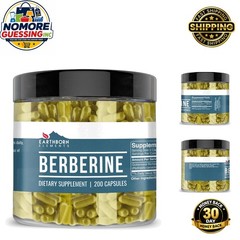 Berberine 200 Capsules – Pure Goldenseal Formula for Optimal Health, Gluten-Free