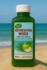 sea moss drink refreshing moss authentic healthy Drink 15oz pack of 5 Apple