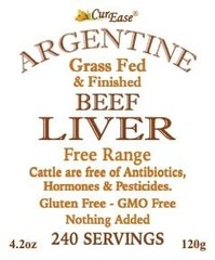 CurEase Beef Liver Powder – Argentine Grass Fed & Finished – Undefatted – 4.2 oz