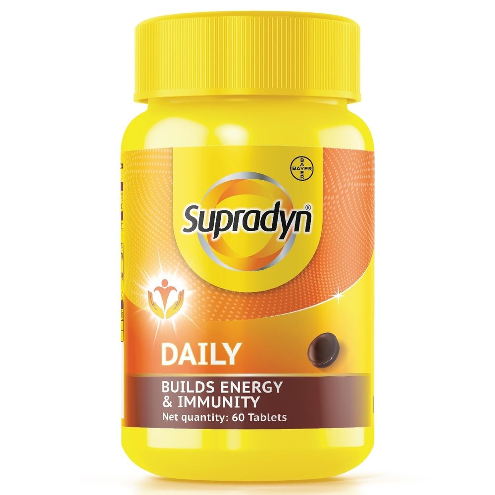 Supradyn Daily, India’s No.1 Multivitamin for Daily Immunity – 60 Tablets