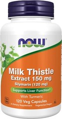 NOW Foods – Milk Thistle (150mg)/Silymarin (120 mg, 120 Veg Caps) -3Pk-