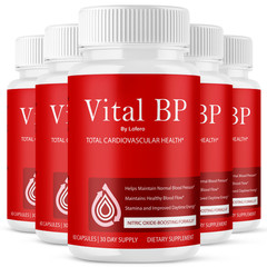 (5 Pack) Vital BP Capsules VitalBP Total Cardiovascular Health Pills (300 ct)