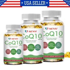 CoQ10 Coenzyme Q-10 Coenzyme 300mg Capsules BIOPERINE Antioxidant Heart Energy