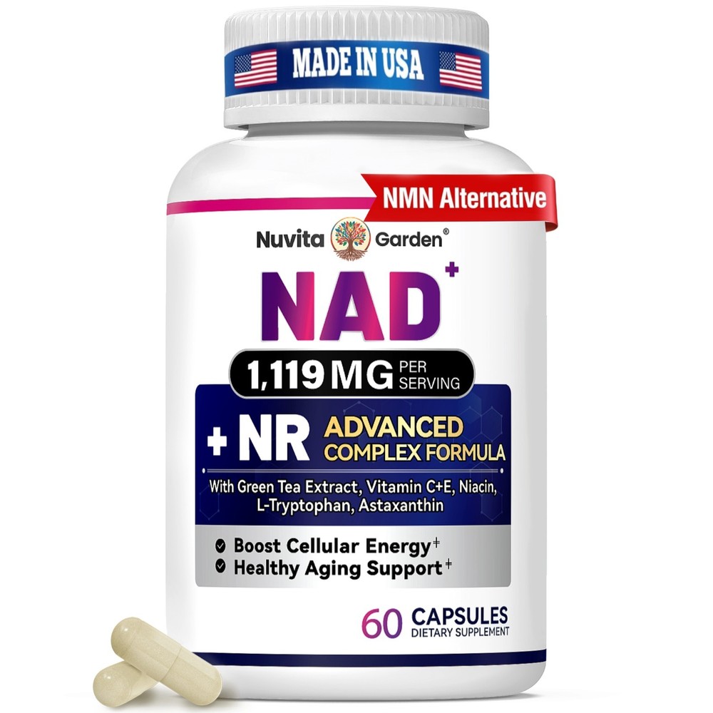 Anti Aging NAD Supplement Extra Strength 1119mg + NR, Green TeaAstaxanthin