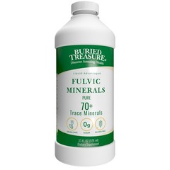 70+ Pure Fulvic Minerals Liquid Supplement Trace Minerals 33 oz Buried Treasure