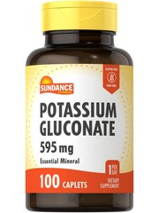 Sundance Potassium Gluconate 595mg | 100 Count 100 count (Pack of 1)
