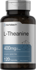 L Theanine 400mg | 120 Capsules | Non-GMO & Gluten Free | by Horbaach