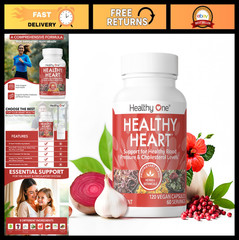 Healthy Heart Supplement – Cholesterol Support, Circulation & Blood Pressure – 1