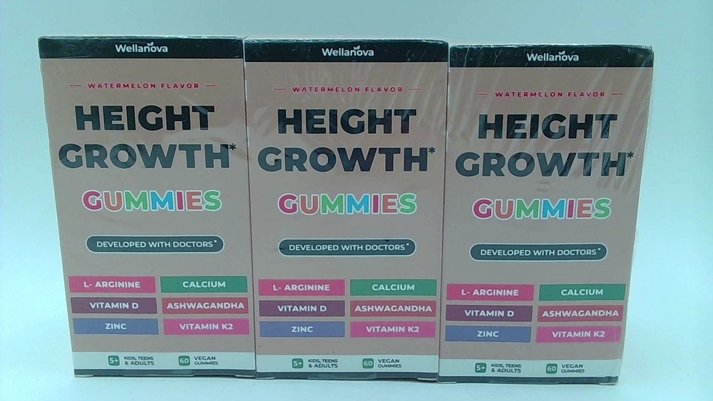 Wellanova Height Growth Gummies Watermelon- Exp 9/27
