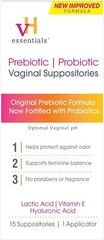 Vh Essentials Prebiotic PH Balanced Vaginal Suppositoriesbox, Original Version