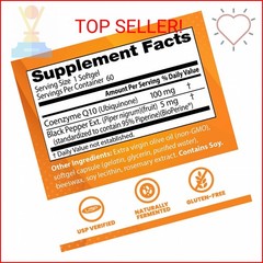 Doctor’s Best High Absorption CoQ10 with BioPerine, Gluten Free Naturally Fermen