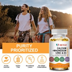 10-120pcs Zinc Calcium Magnesium & Vitamin D3 Capsules Complex Supplement Pills