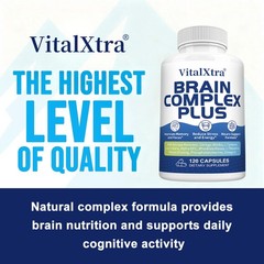 Brain Complex Plus Reduce Stress And Energy,Neuro Support Formula 120 Capsules