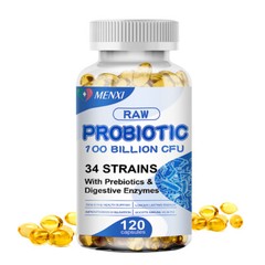 Raw Probiotics 100 Billion CFU Potency Digestive Immune Health 120 Capsules USA