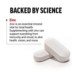 Force Factor Zinc 50mg for Immune Support-Vegan, Gelatin Free, Non-GMO, 240ct