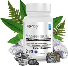 Organixx Magnesium 7 Supplement, Natural Magnesium Capsules for Sleep Support US