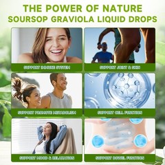 Antioxidant-Rich Soursop Drops – 2000mg Liquid Supplement – 2 Bottles of 120ml