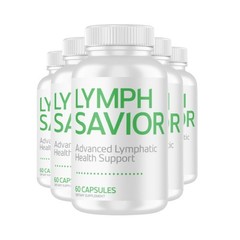 5-Pack Lymph Savior – Advanced Lymphatic Health Support Supplement – 300 Caps