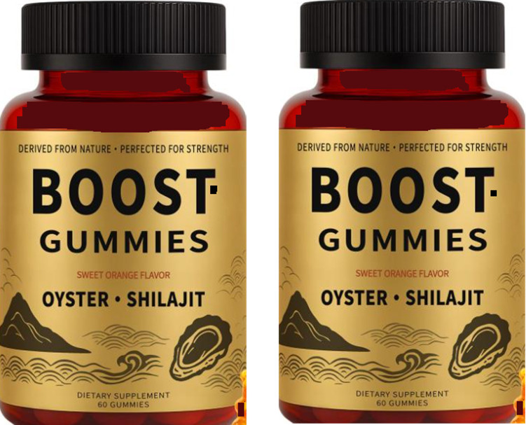 BOOST Oyster Shilajit Gummies Oyster Shilajit Vitamin B3 Maca P0wder 2PK 4/27