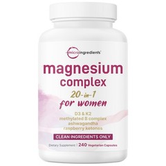 Micro Ingredients 20-in-1 Magnesium Complex for Women 240 Vegetarian Capsules