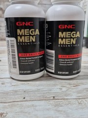 2 Pack GNC Mega Men Essentials One Daily Multi Vitamin Muscle 60 Ct Ea Exp 02/27