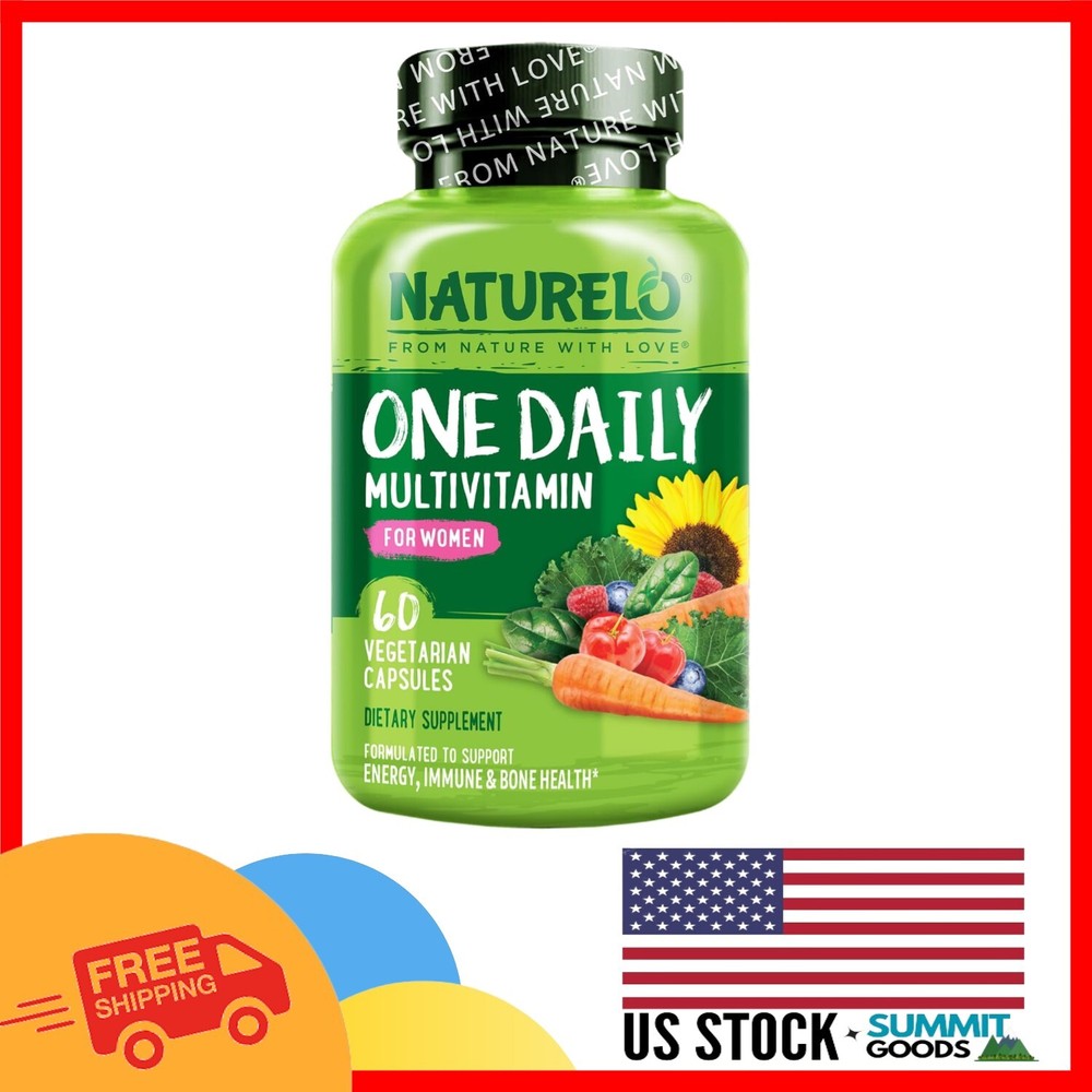 Non-GMO, Gluten-Free Women’s Multivitamin – Daily Energy & Skin Support, 60 Caps