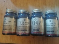 ✅️4 Lot Solgar Chelated Copper 400 Tablets Essential Trace Mineral Exp May 2028