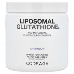 Liposomal Glutathione Powder, Unflavored, 1,000 mg , 2.22 oz (63 g)