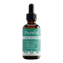 Purelia Liver Restore, Complete Liver Support Supplement with Milk Thistle, Dand