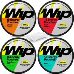 Energy Pouches | 200mg Natural Caffeine | Vitamins and Minerals | 4 Pack Assorte