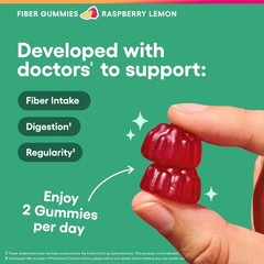 Choice Physician’s Fiber Gummies,Digestive Health & Regularity, Vegan Sugar-Free