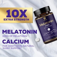 Melatonin 10Mg Fast Dissolve Supplements, Sleep Support Supplement for Adults –