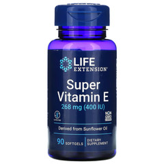 Life Extension, Super Vitamin E 268 mg (400 IU) 90 softgels