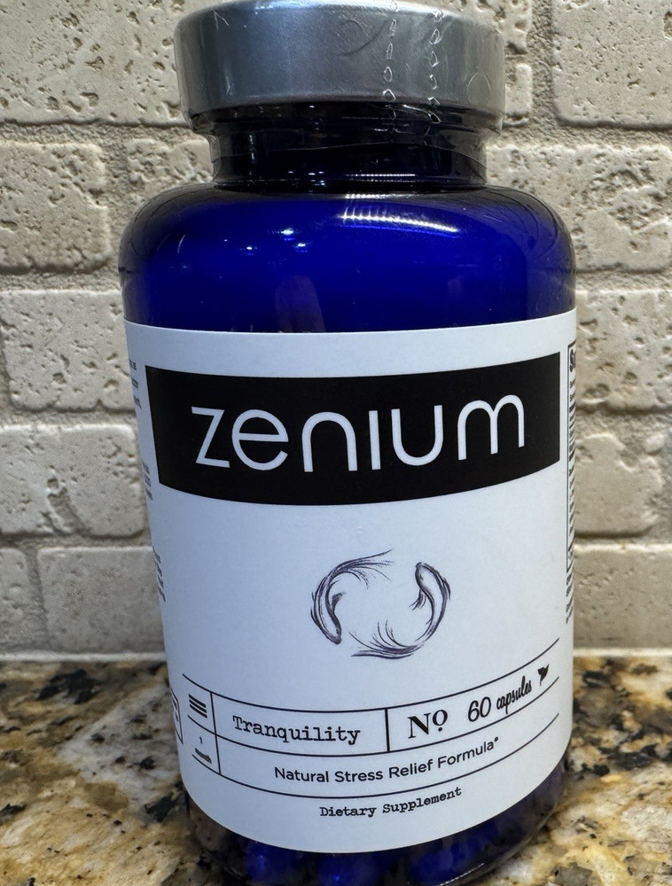New, Sealed Zenium Stress Relief Supplement Supports Mood Mental Focus Calm