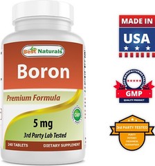 Best Naturals Boron Supplements 5 mg 240 Tablets