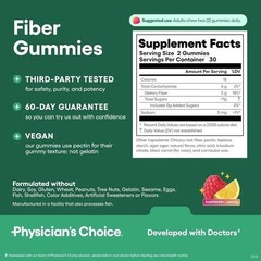 Physician’s Choice Fiber Gummy Vitamins 3-Pack: Digestive Wellness & Regularity