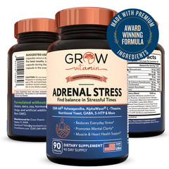 Adrenal Support Supplement 2600mg Natural Stress Relief & Cortisol Manager 90ct
