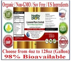 LIPOSOMAL MYERS COCKTAIL ORGANIC LIQUID BETTER THAN INJECTABLES Exp: 12/2026