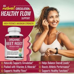 Organic Beet Root Tablets – Nitric Oxide Booster Beetroot Supplement 2040mg