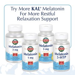 KAL Melatonin 1mg | Instant Dissolve ActivMelt | Chocolate Mint | 120ct