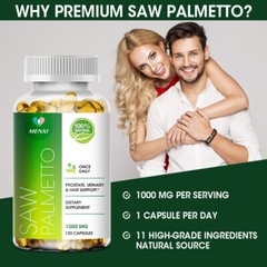 1-4×120pc Saw Palmetto 1000mg-Premium Prostate Health Support Supplement for Men