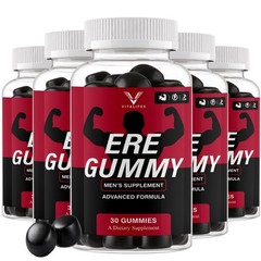 (5 Pack) Ere Gummy Male Performance Gummies, Ere Gumy Supplement (150 Gummies)