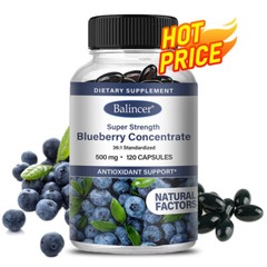 Blueberry Concentrate 500 Mg Capsules ANTIOXIDANT SUPPORT,PROMOTES EYE HEALTH