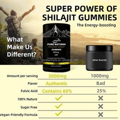 Pure Himalayan Shilajit Gummies Premium Herbal Supplements